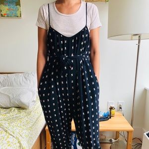 No. 6 Patterned Tie Waist Romper